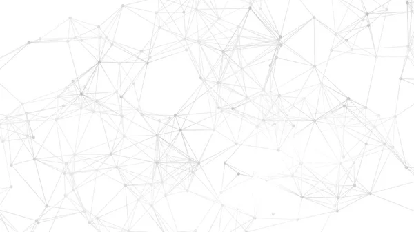 Геометрический Фон Сплетения Сетки Точки Соединены Линиями Технология Абстрактный Фон — стоковое фото
