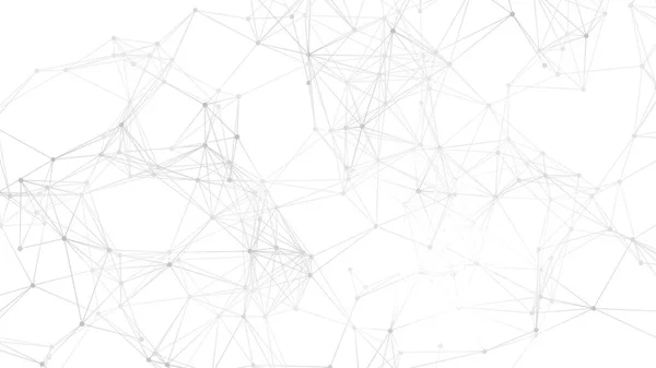 Геометрический Фон Сплетения Сетки Точки Соединены Линиями Технология Абстрактный Фон — стоковое фото