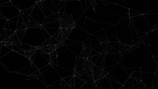 Plexus Mesh Geometrisk Bakgrund Punkter Anslutna Med Linjer Teknologi Abstrakt — Stockfoto
