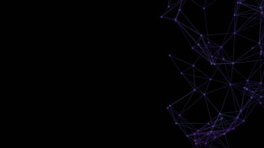 Plexus örgü geometrik arka plan. Noktalar çizgilerle birleşti. Teknoloji soyut geçmişi. Minimalist zemin. Çokgen örgüsü. Bilim arkaplanı