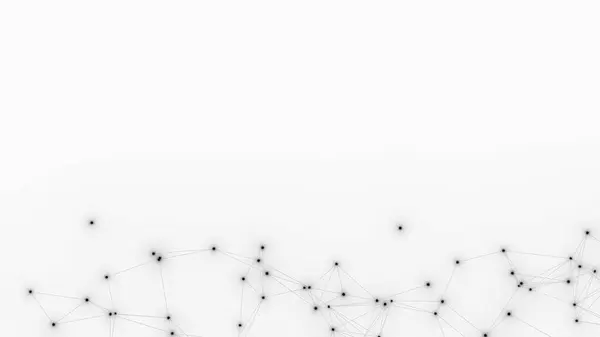 Сетчатый Сплетенный Геометрический Белый Фон Точки Соединены Линиями Технология Абстрактный — стоковое фото