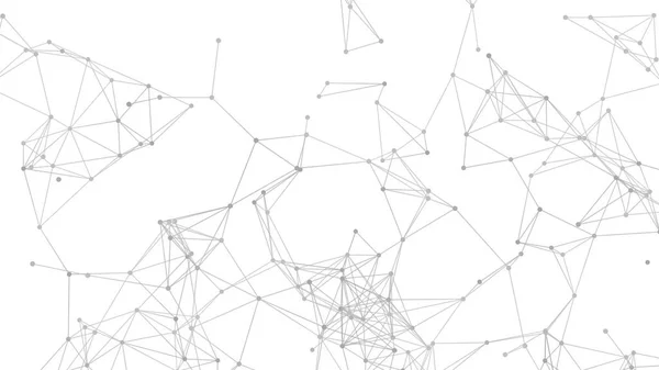 Geometrische Achtergrond Van Plexus Mesh Stippen Verbonden Door Lijnen Technologie — Stockfoto