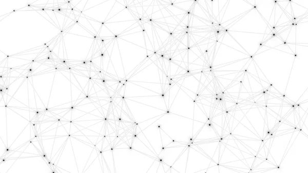 Plexus Mesh Geometrisk Vit Bakgrund Punkter Anslutna Med Linjer Teknologi — Stockfoto