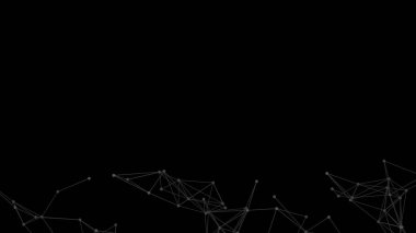 Plexus örgü geometrik arka plan. Noktalar çizgilerle birleşti. Teknoloji soyut geçmişi. Minimalist zemin. Çokgen örgüsü. Bilim arkaplanı