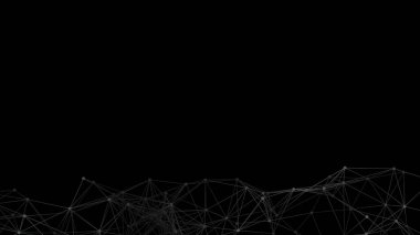 Plexus örgü geometrik arka plan. Noktalar çizgilerle birleşti. Teknoloji soyut geçmişi. Minimalist zemin. Çokgen örgüsü. Bilim arkaplanı