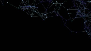 Plexus örgü geometrik arka plan. Noktalar çizgilerle birleşti. Teknoloji soyut geçmişi. Minimalist zemin. Çokgen örgüsü. Bilim arkaplanı
