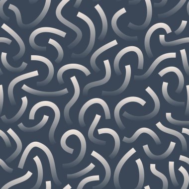 Beyaz eğimli çizgiler koyu gri arkaplanda izole edilmiş. Şeffaf Cesur Karalamalar. Tek renkli geometrik dikişsiz desen.