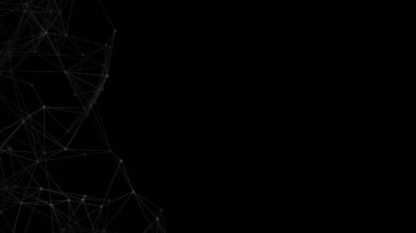 Plexus örgü geometrik arka plan. Noktalar çizgilerle birleşti. Teknoloji soyut geçmişi. Minimalist zemin. Çokgen örgüsü. Bilim arkaplanı