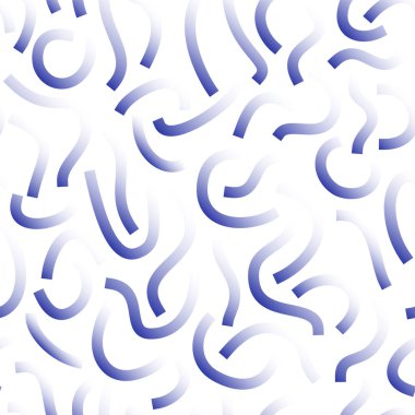 Mavi ve beyaz eğimli çizgiler beyaz arkaplanda izole edilmiş. Şeffaf Cesur Karalamalar. Tek renkli geometrik dikişsiz desen.