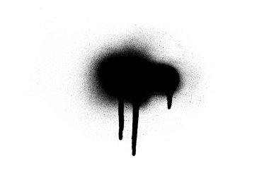 Sprey boya damlatıyor. Soyut grafiti şekli. Grunge tarzı. Graffiti tarzı sıçrama ve sıçrama..