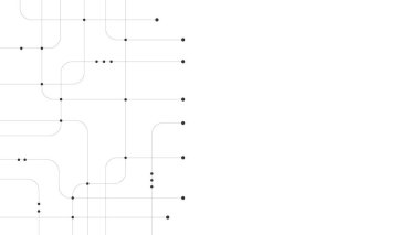 Çapraz çizgileri ve noktaları olan teknoloji geçmişi. Soyut dijital arkaplan. Soyut bağlantı, iletişim arkaplanı. Vektör illüstrasyonu