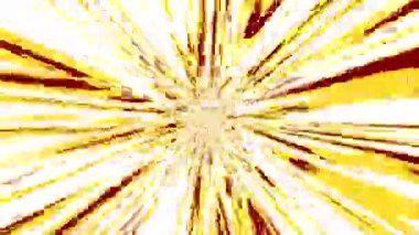 Anime Hız Patlaması Çerçevesi konsantre edildi. Çarpışma çerçeveleri. Manga, çizgi roman tarzı hız çizgileri. Hız çizgileri perspektifte. Güneş patlaması çizgi film animasyonu. Hız, radyal hareket.