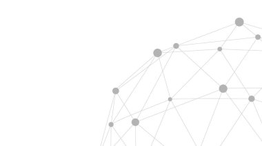 Noktalar çizgilerle birleşti. Teknoloji soyut geçmişi. Minimalist ağ fon. Soyut çokgen şekli.