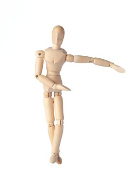 Olası bir figür ve Articulated manken bir odak anı yakalar, sanatçılar için mükemmeldir ve dinamik, anlamlı çizimler yaratır. Elleriyle işaret eden tahta bir kukla, bir jestin altını çiziyor..