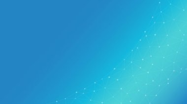 Pleksus şeklinde. Noktalar çizgilerle birleşti. Soyut dalga. Minimalist ağ. Soyut çokgen şekil. Teknoloji mavi arkaplan.