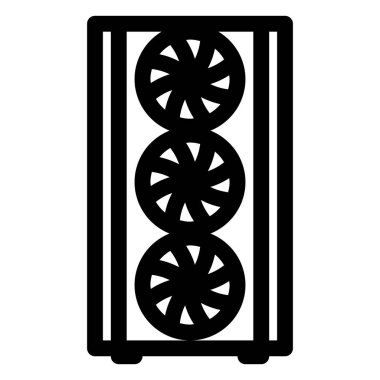 Masaüstü bilgisayar çantası. Bilgisayar davası. Taslak tarzı. 48x48 px