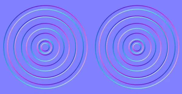 concentric circles texture , Normal map for bump map texture 3d shaders and materials-3D illustration
