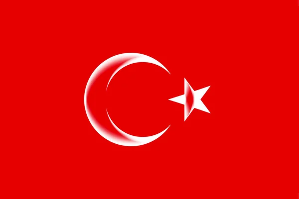 Türkisches Nationalwappen Auf Rotem Hintergrund — Stockfoto