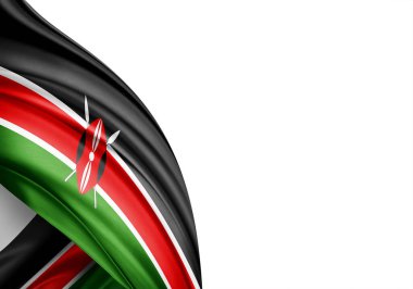 İpek-3D illüstrasyon Kenya bayrağı