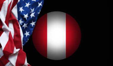 Peru 'nun geleneksel sembolü ABD' nin dinamik bayrağına yakın