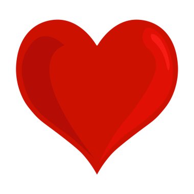 Heart Love Emoji Simgesi Sembol Gradyan Vektör Sanat Tasarımı Karikatürü İzole Arkaplan