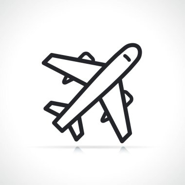 Uçak ya da uçak çizgisi simgesi