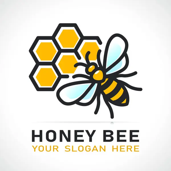 Ilustracja Rysunku Ikony Pszczoły Miodnej Izolacji Wektory Stockowe bez tantiem