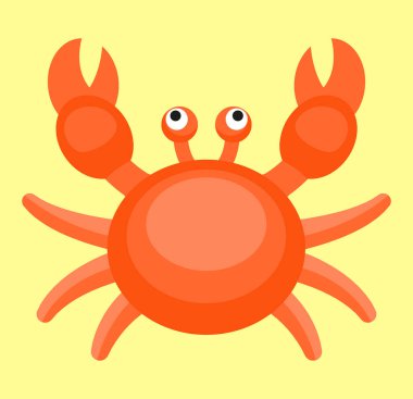 Yengeç veya kabuklu deniz ürünleri tasarımı