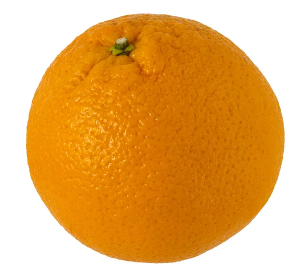 オレンジクリッピングパス クリッピングパスで白い背景に隔離された熟したオレンジ色の果実 — ストック写真