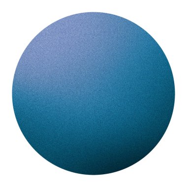 Kumlu, mavi desenli küre, temiz beyaz arkaplana karşı grafiksel