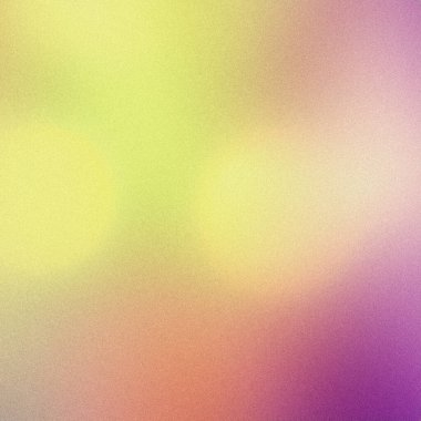 Soyut tanecikli desen ile sarıdan mora karışan kademeli arkaplan