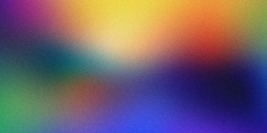 Sarı ve maviye harmanlanmış tanecikli özet arka plan ve desenli bitiş.