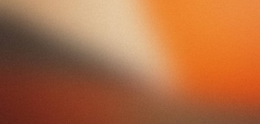 Soyut tanecikli gradyan arkaplan gürültü dokusuyla turuncudan bej rengine soluyor