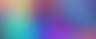 Parlak renklerin spektrumunu içeren soyut bir arkaplan, serin mavilerden sıcak pembelere ve sarılara pürüzsüz bir şekilde harmanlanmış ince kumlu bir dokuya sahip.