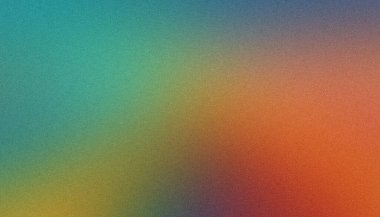 Mavi, yeşil, turuncu ve kırmızı tonların karışımından oluşan sanatsal olarak harmanlanmış bir arkaplan