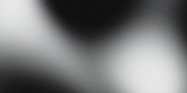 Yumuşak ve zarif bir tasarım elementi yaratan ince tahıl dokusuna sahip soyut siyah ve beyaz gradyan arkaplan