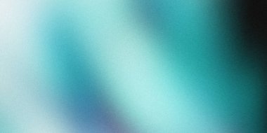 Yeşil ve mavi bir gradyan ile parlak ve soyut bir arkaplan, ince taneli bir dokuya sahip.