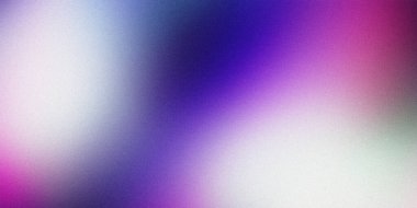 Mor, pembe ve beyaz harmanlanmış taneli bir gradyan içeren soyut bir arkaplan