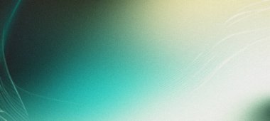 Turkuaz ve sarı gradyan ve akış çizgileriyle soyut tanecikli arkaplan