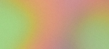 Yeşil, sarı ve kırmızı renklerin yer aldığı gradyan arka plana tanecikli doku efekti uygulanıyor