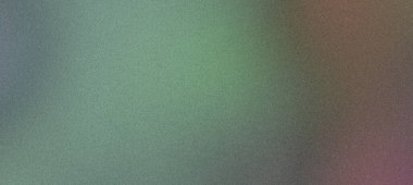 Geniş bir tasarım projesi için mükemmel, kumlu bir dokusu olan yeşil ve mor bir gradyan içeren soyut bir arkaplan