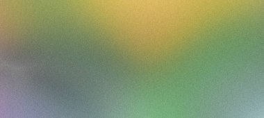 Afiş, pankart ve grafik tasarım projeleri için ideal, desenli bir arkaplan içeren yeşil, mavi ve sarı taneli gradyan