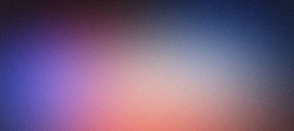Abstract background featuring a grainy gradient blending red, pink, purple, and blue tones
