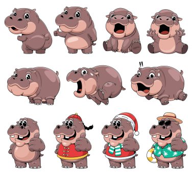 Şirin Çizgi Film Hippo Karakteri Çizimi