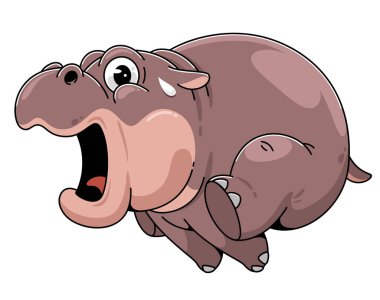 Tatlı Çizgi Film Hippo, Çizgi Roman 'ı korkuttu.