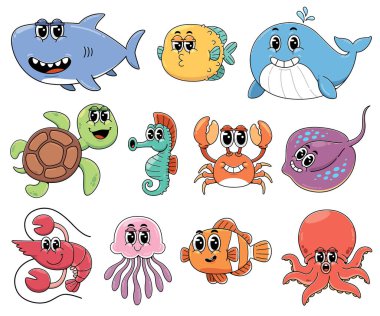 Sevimli çizgi film karakteri.