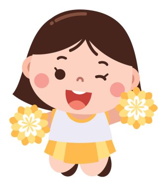 Ponponlu Neşeli Sarı Amigo Kız