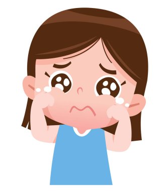 Ağlayan Kız Gözyaşı ve Üzgün İfadesi