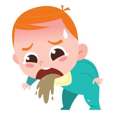 Hastayken bebek kusması