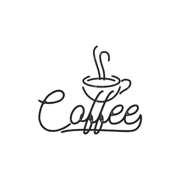 Coffee Mug Logo Icon Vector — Stock Vector